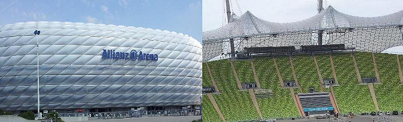 Allianz Arena und Olympiastadion
